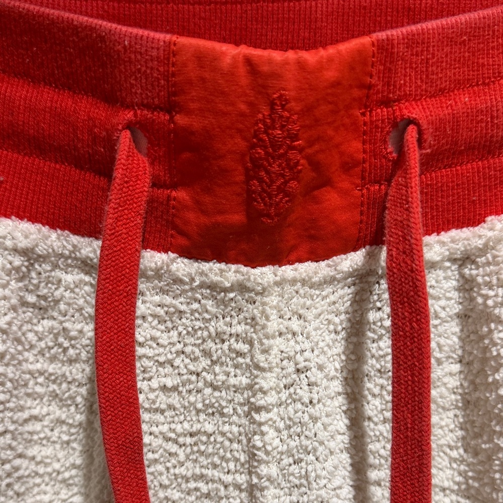 Free People Cozy White and Red Joggers Size M - Picture 4 of 7